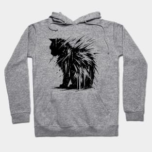 Feline  Kitten Silhouette Cat Hoodie